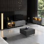 Hanah Home Vienna Soporte para TV Antracita y Dorado